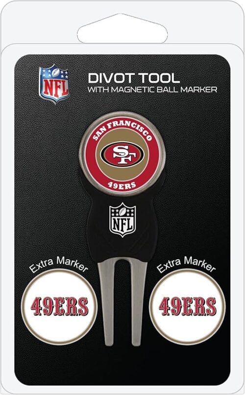 Team Golf NFL Divot Tool & 3 Golf Ball Markers Pack